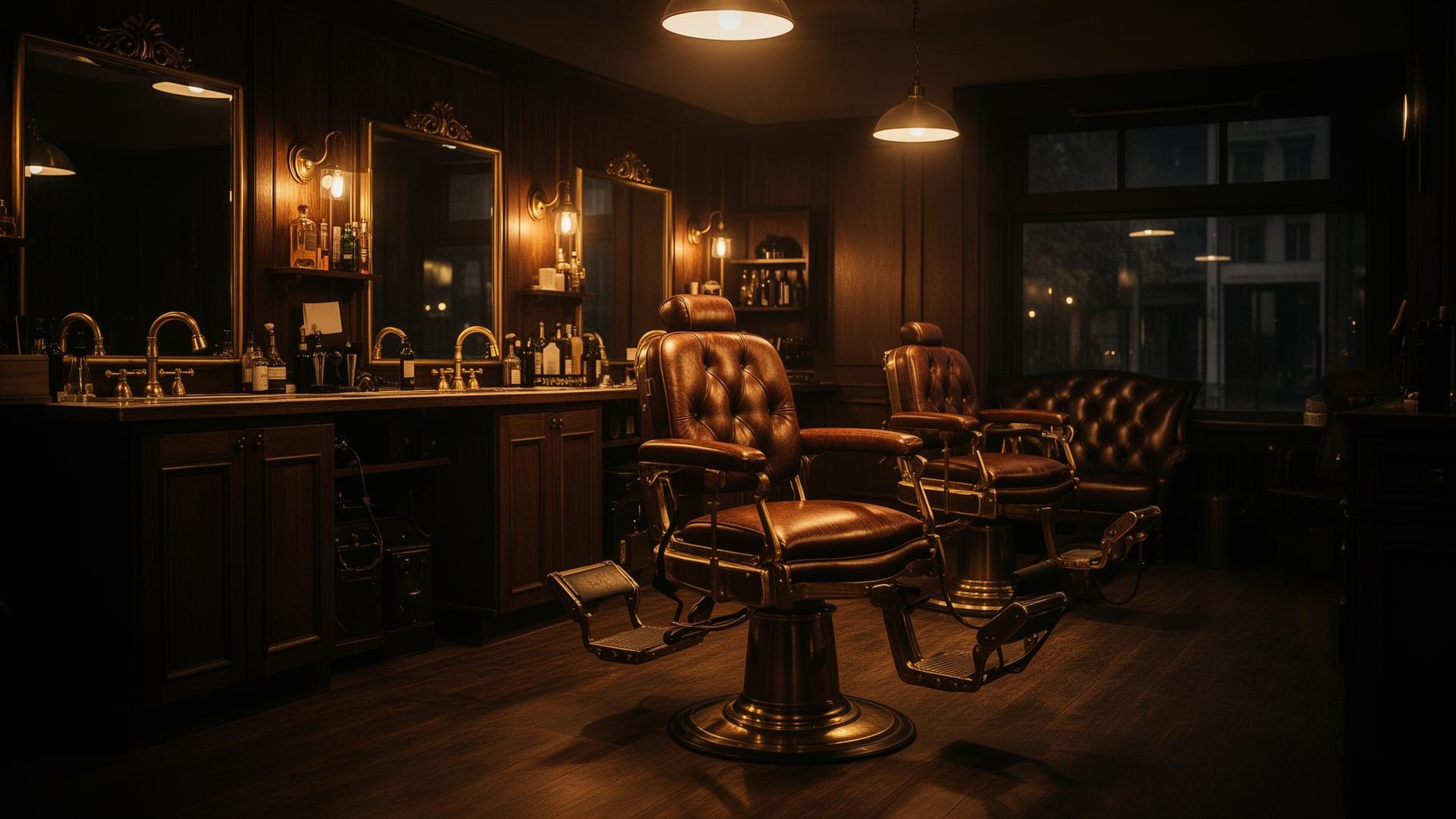 Barbershop interior